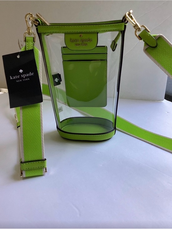 kate spade Handbags - kate spade Clear Crossbody Bag with Lime Green Trim